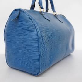 Louis Vuitton-Louis Vuitton Epi Speedy 30 Handbag in Toledo Blue-Blue