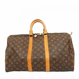 Louis Vuitton-Louis Vuitton Monogram Keepall 45 Boston Bag-Brown
