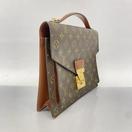 Louis Vuitton-Louis Vuitton Monogram Monceau Handbag-Brown