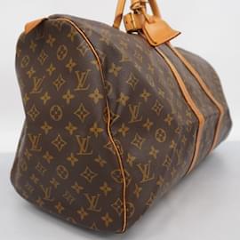 Louis Vuitton-Louis Vuitton Monogram Keepall 55 Boston Bag-Brown
