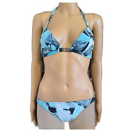 Maillot de bain Christian Dior bleu en polyamide Bleu
