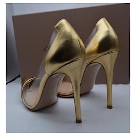Gianvito Rossi-plexy  pumps new-Golden