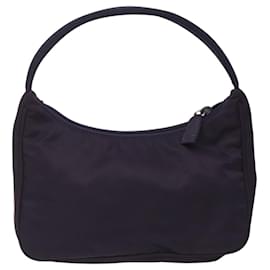 Prada-PRADA Accessory Pouch Nylon Purple Silver Auth BA521-Silvery,Purple