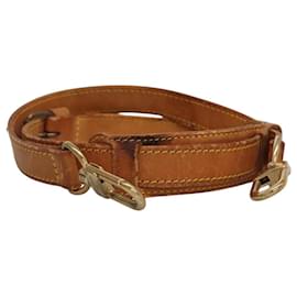 Louis Vuitton-LOUIS VUITTON Adjustable Shoulder Strap Leather 32.3""-39.8"" Beige Auth KD205-Beige