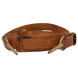 Louis Vuitton-LOUIS VUITTON Adjustable Shoulder Strap Leather 32.3""-39.8"" Beige Auth KD205-Beige
