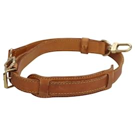 Louis Vuitton-LOUIS VUITTON Adjustable Shoulder Strap Leather 31.9""-39"" Beige LV Auth EC547-Beige