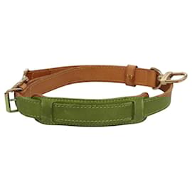 Louis Vuitton-LOUIS VUITTON Adjustable Shoulder Strap Leather 31.9""-39"" Beige LV Auth EC547-Beige