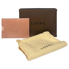 Vintage Loewe Madrid Leather Card Holder Pink Pink