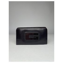 Vintage Gucci Patent Leather Wallet Brown Brown