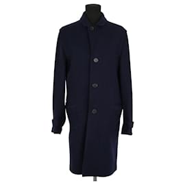 Lacoste-Manteau en laine-Bleu