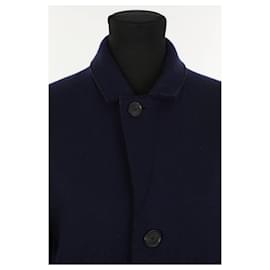 Lacoste-Manteau en laine-Bleu
