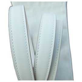 anses bandoulière hermès pour kelly blanc longueur 91cms neuf Blanc