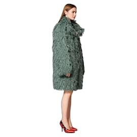 Bottega Veneta-coat with a tousled texture-Light blue