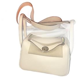 Hermès-Mini lindy 2025 white broken nata color impeccable-Eggshell