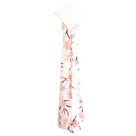 Zimmermann Corsage Leinen Maxikleid Pink
