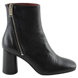Claudie Pierlot Black leather boots Black