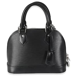 Louis Vuitton-Louis Vuitton Black Epi Alma BB-Black