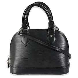 Louis Vuitton-Louis Vuitton Black Epi Alma BB-Black