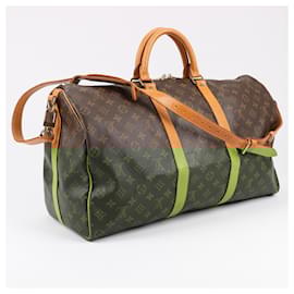 Louis Vuitton-Louis Vuitton Monogram Canvas Keepall Bandoulière 50 Travel bag M41416-Brown