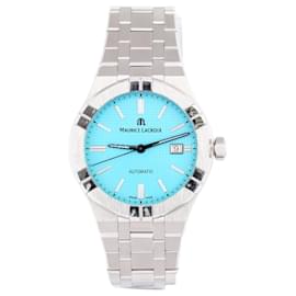 Autre Marque-Maurice Lacroix Icon Automatic Summer Edition AI6008-SS00F-431-C BB23560 SS AT Turquoise Dial Watch-Blue