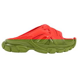 Balenciaga-Balenciaga Fabric x Rubber Sandals in Red 618083, Size 39 EU-Red