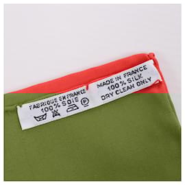 Hermès-Hermès Carré  90 "Real Escuela Andaluza del Arte" 100% Silk Scarf in Red-Red