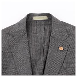 Corneliani-CORNELIANI Glen Plaid Blazer and Trousers Set, Size 48-Other