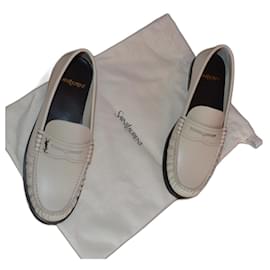 Saint Laurent-Cassandre loafers Saint Laurent-Cream