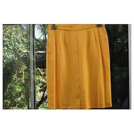 Yves Saint Laurent-Skirts-Orange
