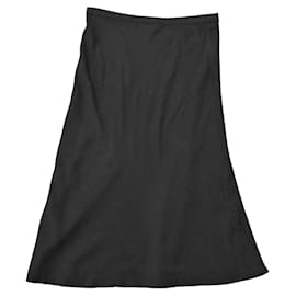Autre Marque-Marc' O Polo flowy viscose midi skirt in dark graphite grey size S-Dark grey