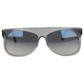 Autre Marque-L.G.R. Clear Striped UnisexSunglasses Mod. Mogadishu Handmade in Italy-Grey