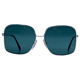 Autre Marque-Bausch & Lomb Vintage Unisex Square White Gold Sunglasses Mod. 520-Silvery