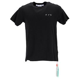 Off White Camiseta de manga corta Off-White Caravaggio en algodón negro Negro