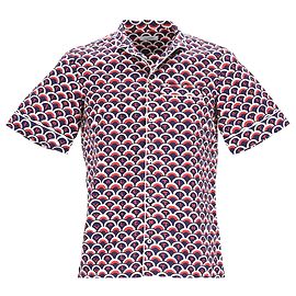 Valentino Garavani Camisa de corte regular con estampado de logo Valentino en algodón multicolor Multicolor