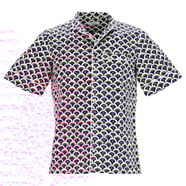 Valentino Garavani-Valentino Logo-Print Regular-Fit Shirt In Multicolor Cotton-Multiple colors
