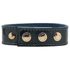 Louis Vuitton-Louis Vuitton Patent Leather Bracelet Green-Green