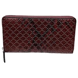 Fendi-Fendi Zucca Canvas Leather Trifold Wallet-Brown