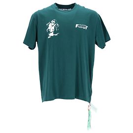 Off White T-shirt imprimé Off-White Kiss 21 en coton vert Autre