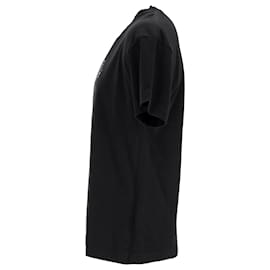 Palm Angels-Palm Angels Gothic Logo Oversized T-Shirt in Black Cotton-Black