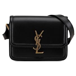 Yves Saint Laurent-Yves Saint Laurent Solferino Small Satchel-Black