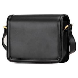 Yves Saint Laurent-Yves Saint Laurent Solferino Small Satchel-Black