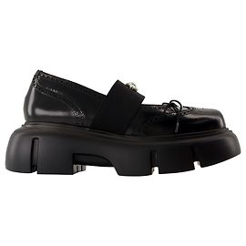 Ballerines Brogues Ballet Plateforme - Simone Rocha - Cuir - Noir Noir