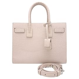 Yves Saint Laurent-Yves Saint Laurent Leather Sac de Jour Handbag-Pink
