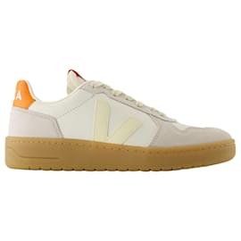 Veja-V 82 Sneakers - Veja - Leather - White-White