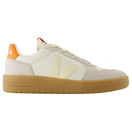 Veja-V 82 Sneakers - Veja - Leather - White-White