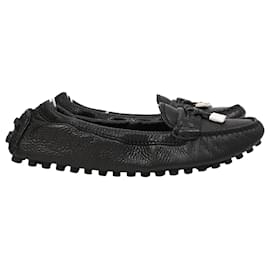 Louis Vuitton-Louis Vuitton Lemon Loafers in Black Leather-Black