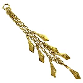 Yves Saint Laurent-Chanel Vintage Coco Mark Chain Necklace Pendant-Golden,Metallic
