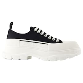 Alexander Mcqueen-Tread Slick Sneakers - Alexander McQueen - Canvas - Black-Black