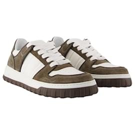 Ami-Sneakers Mid - AMI Paris - Leather - White-White