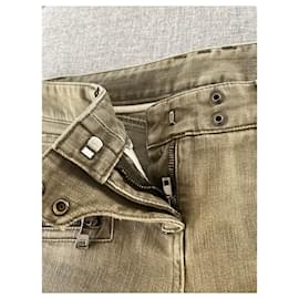 Autre Marque-Jean Vert Worn/Torn Effect – Balmain – Size 40-Other